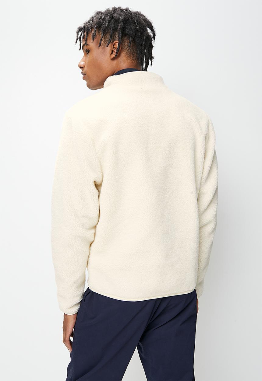 STYLE REPUBLIC - Borg jacket with contrast panels - ecru