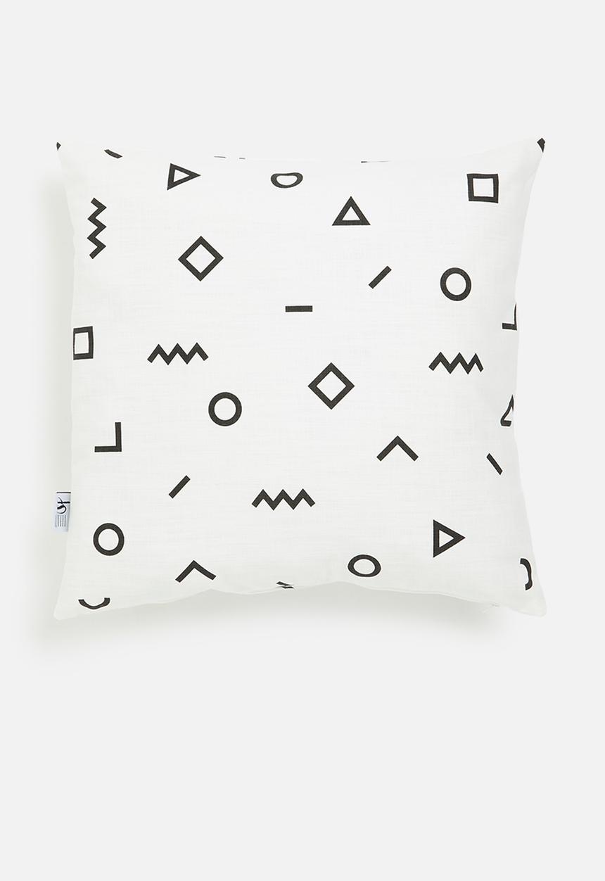 Sixth Floor - Jett cushion cover - black & white
