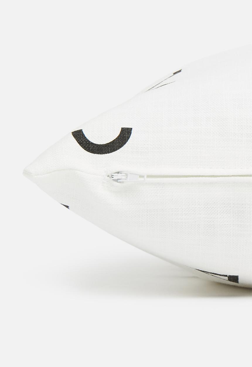 Sixth Floor - Jett cushion cover - black & white