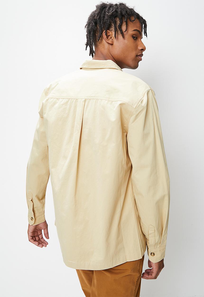 STYLE REPUBLIC - Regular fit twill overshirt - natural