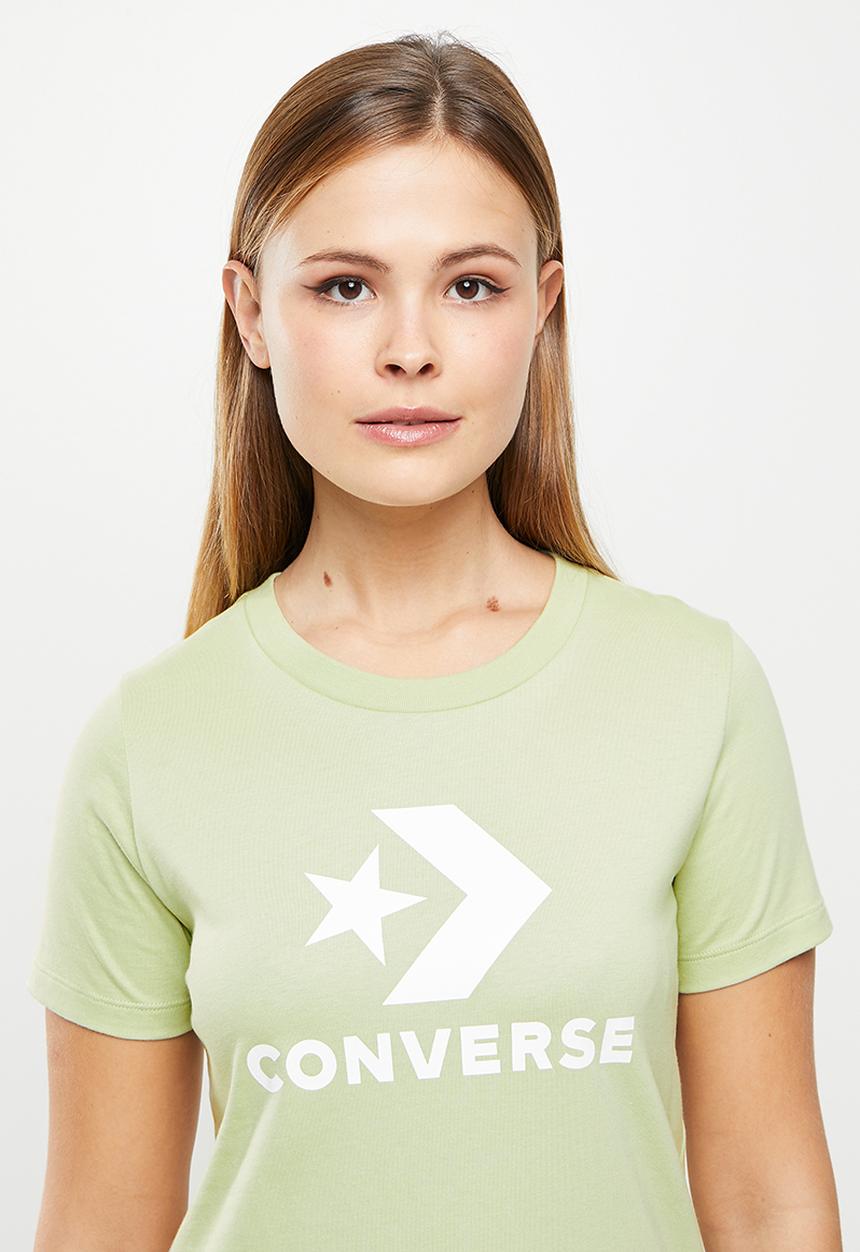 Converse - Boosted star chevron logo tee - olive aura