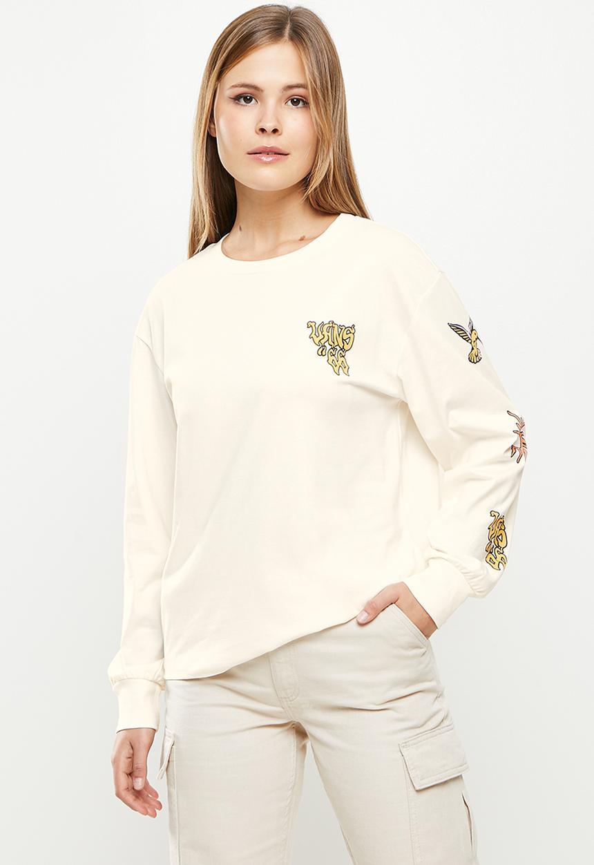Vans - Skully 2 fs8 long sleeve t-shirt - marshmallow