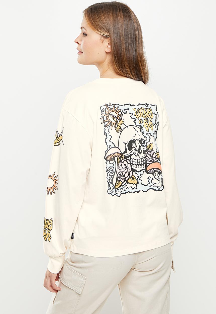 Vans - Skully 2 fs8 long sleeve t-shirt - marshmallow
