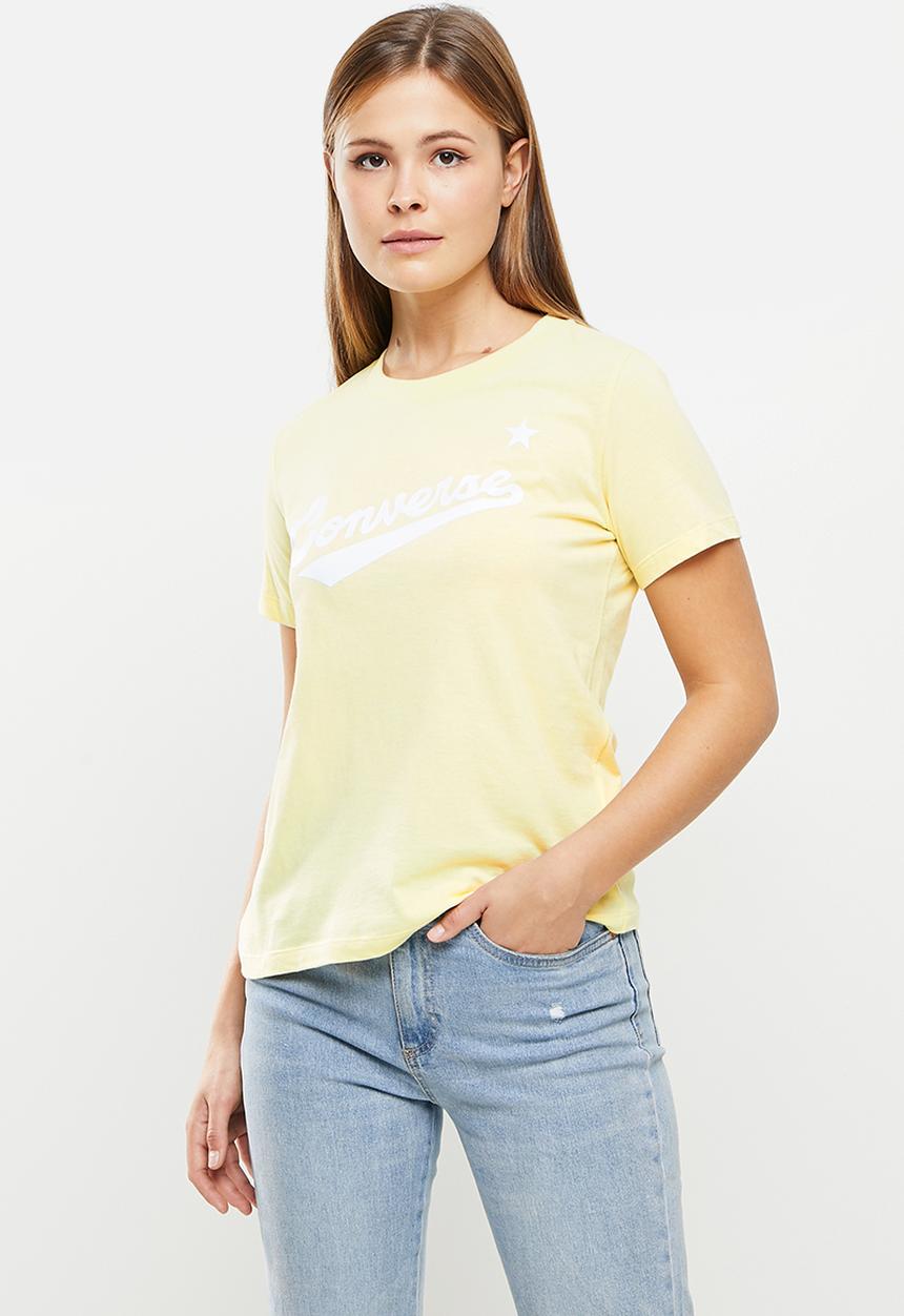 Converse - Center front nova classic tee - lemon drop