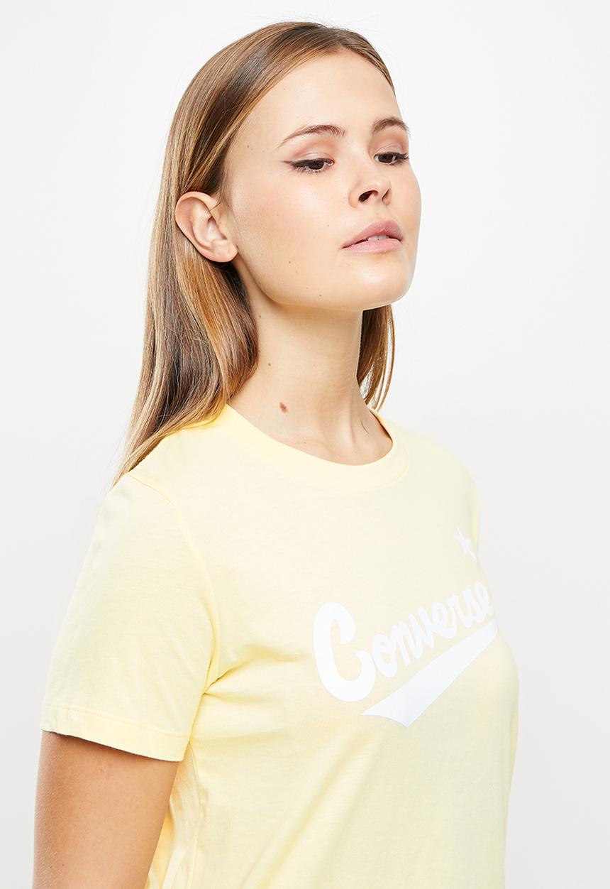 Converse - Center front nova classic tee - lemon drop