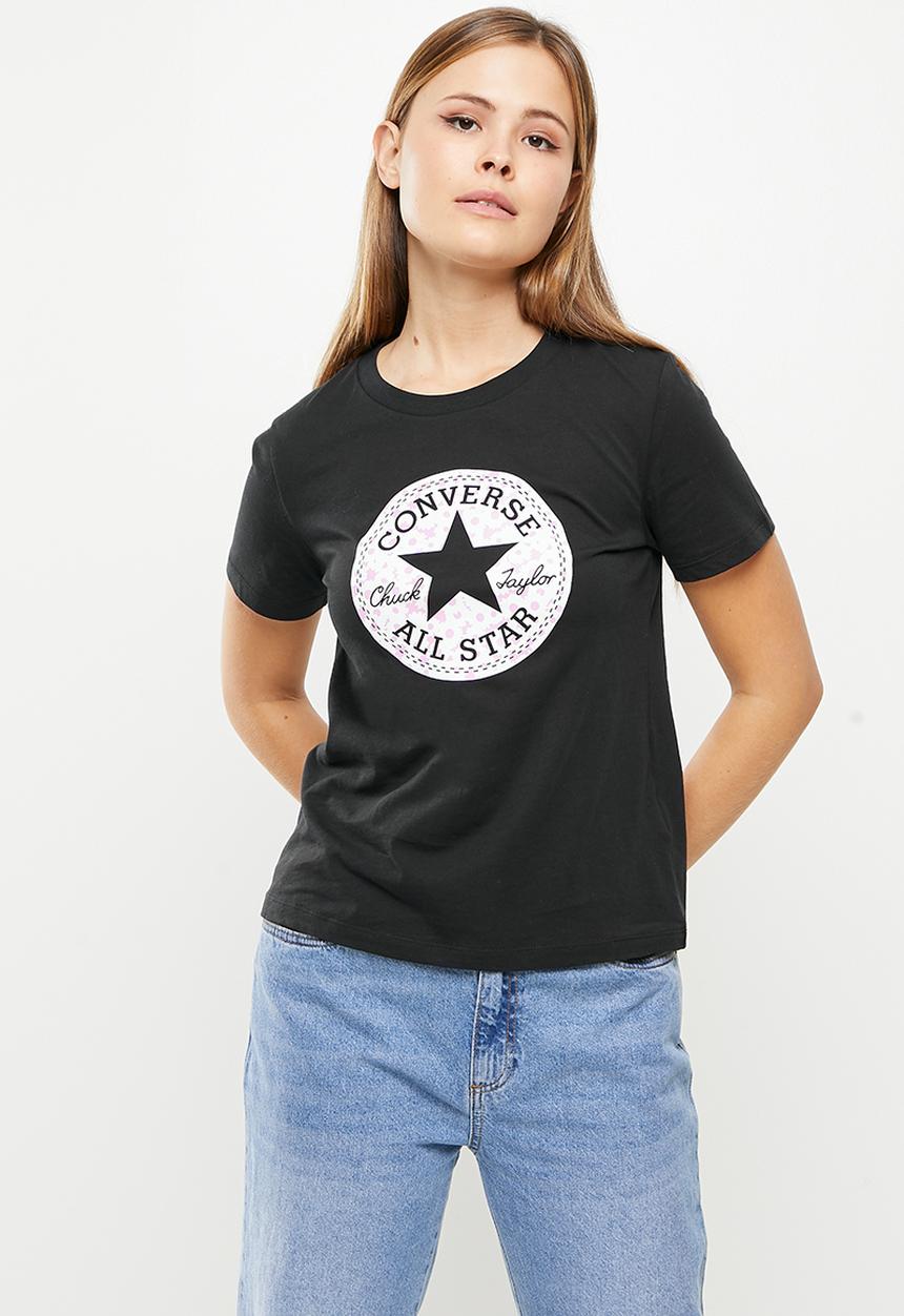 Converse - Nova seasonal infill classic tee - converse black