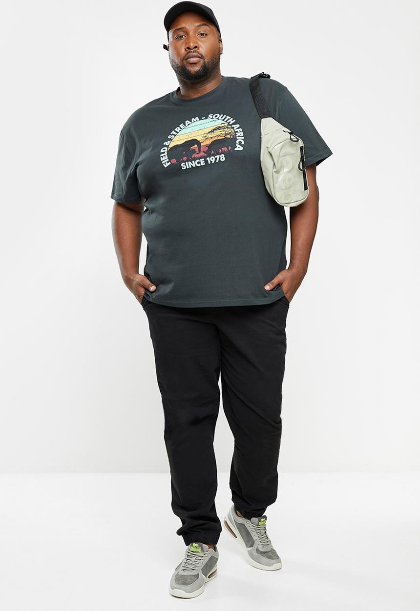 Field & Stream - Big 5 short sleeve tee - charcoal grey
