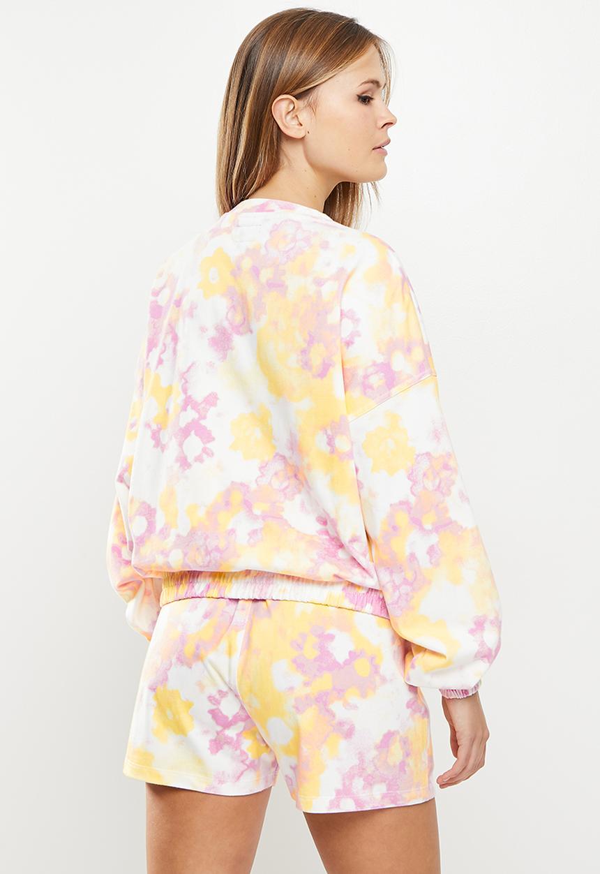 Converse - Twisted classics all over print crew - beyond pink