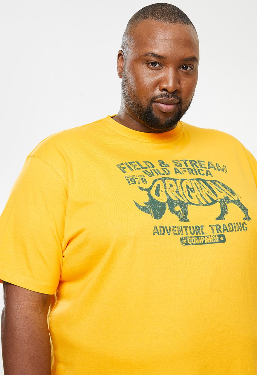 Field & Stream - Wild adventure short sleeve tee - yellow