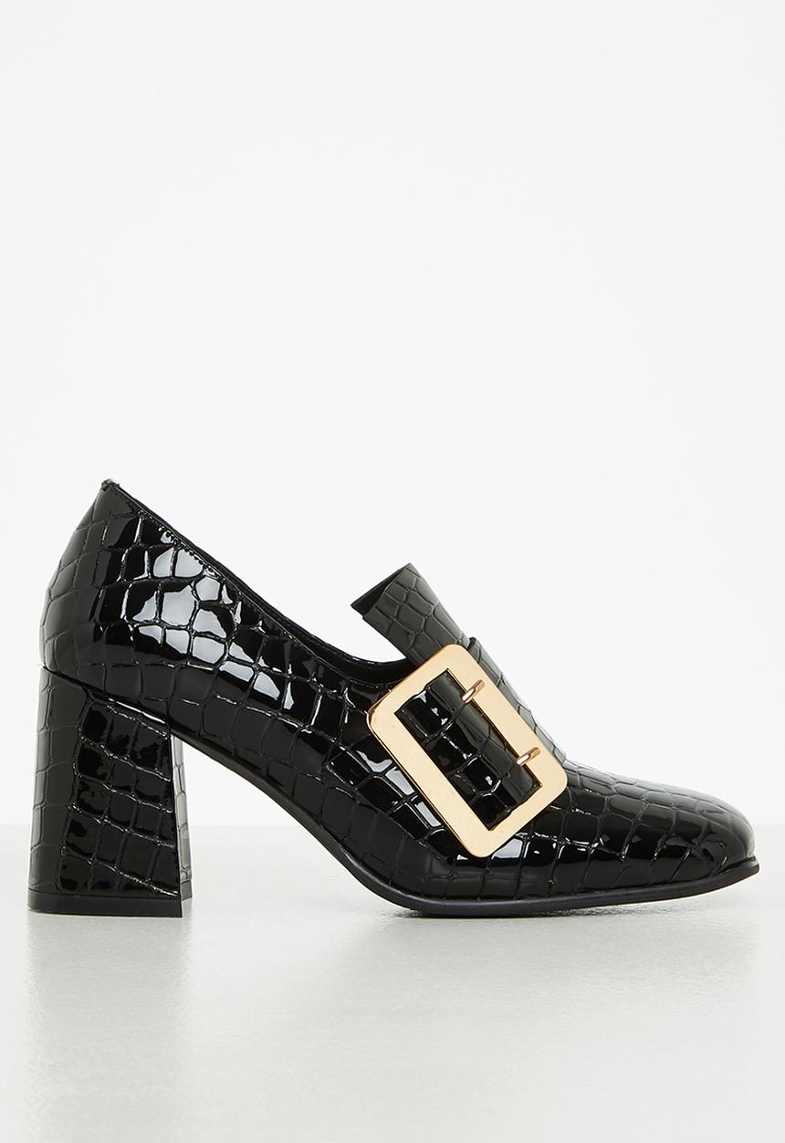 Jeffrey Campbell - Faithful - black croco patent