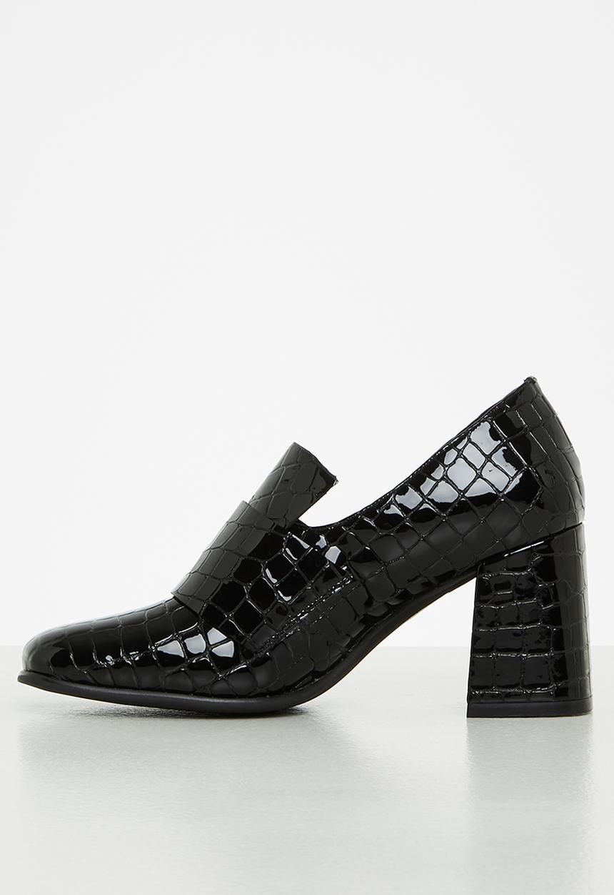 Jeffrey Campbell - Faithful - black croco patent