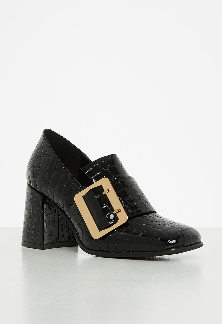 Jeffrey Campbell - Faithful - black croco patent