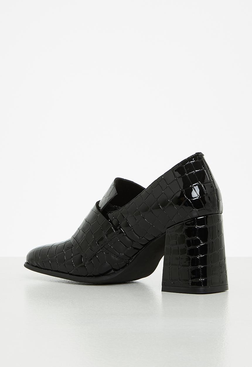 Jeffrey Campbell - Faithful - black croco patent