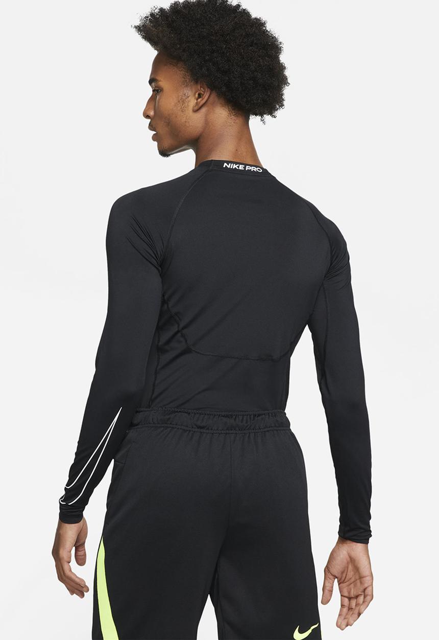 Nike - Nike Pro Dri-FIT  Tight-Fit Long-Sleeve Top. - Black