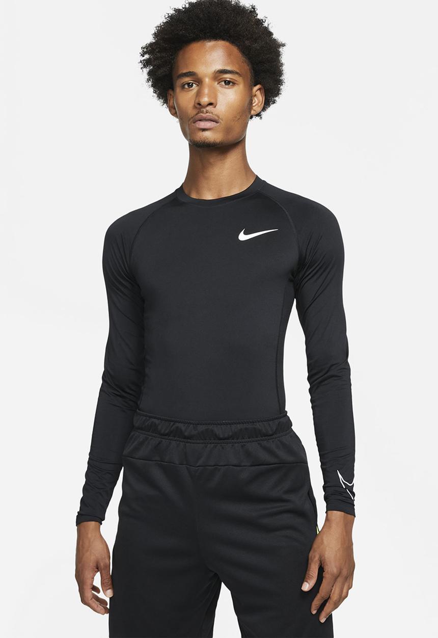 Nike - Nike Pro Dri-FIT  Tight-Fit Long-Sleeve Top. - Black