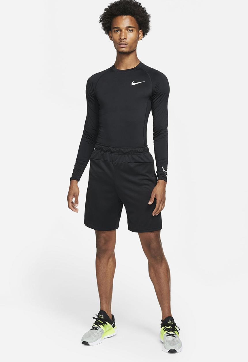 Nike - Nike Pro Dri-FIT  Tight-Fit Long-Sleeve Top. - Black