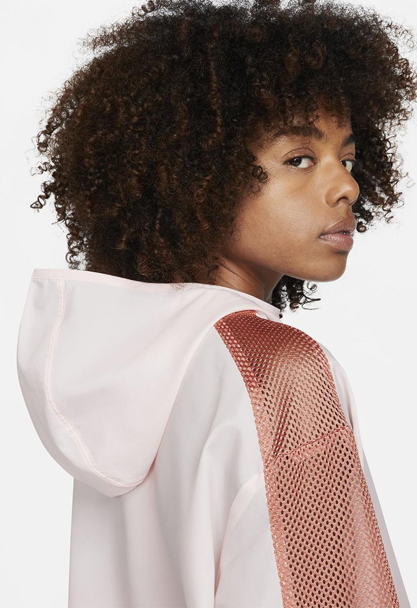 Nike - W nk icn clash jacket - atmosphere/ madder root