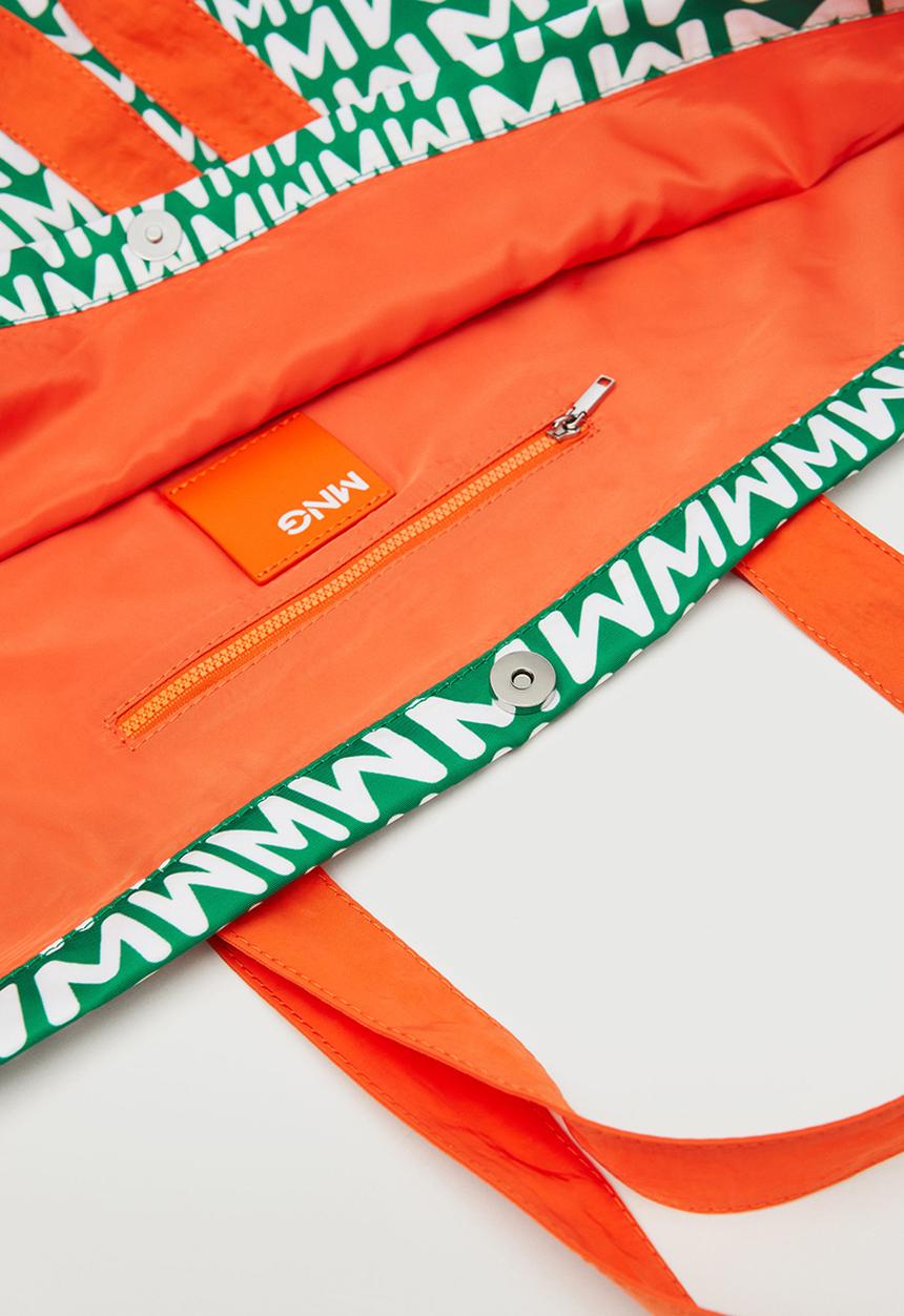 MANGO - Maxi shopper bag - green