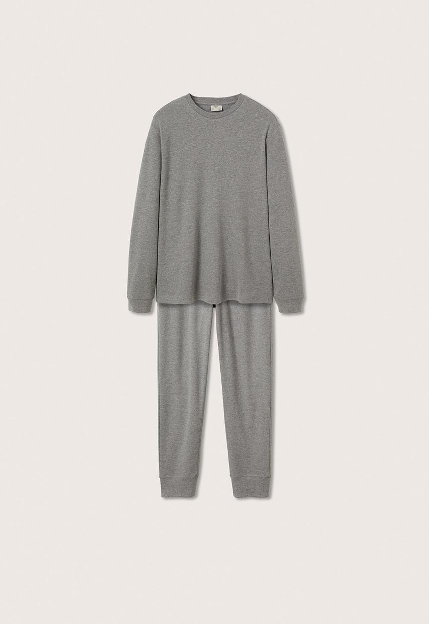 MANGO - Pajama pack  Lux Long Merlo - Grey
