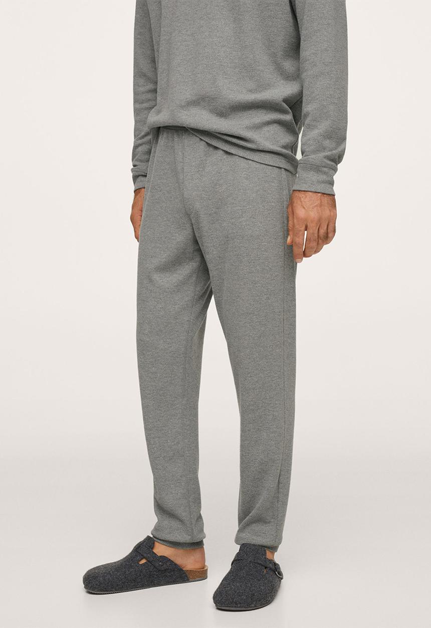 MANGO - Pajama pack  Lux Long Merlo - Grey