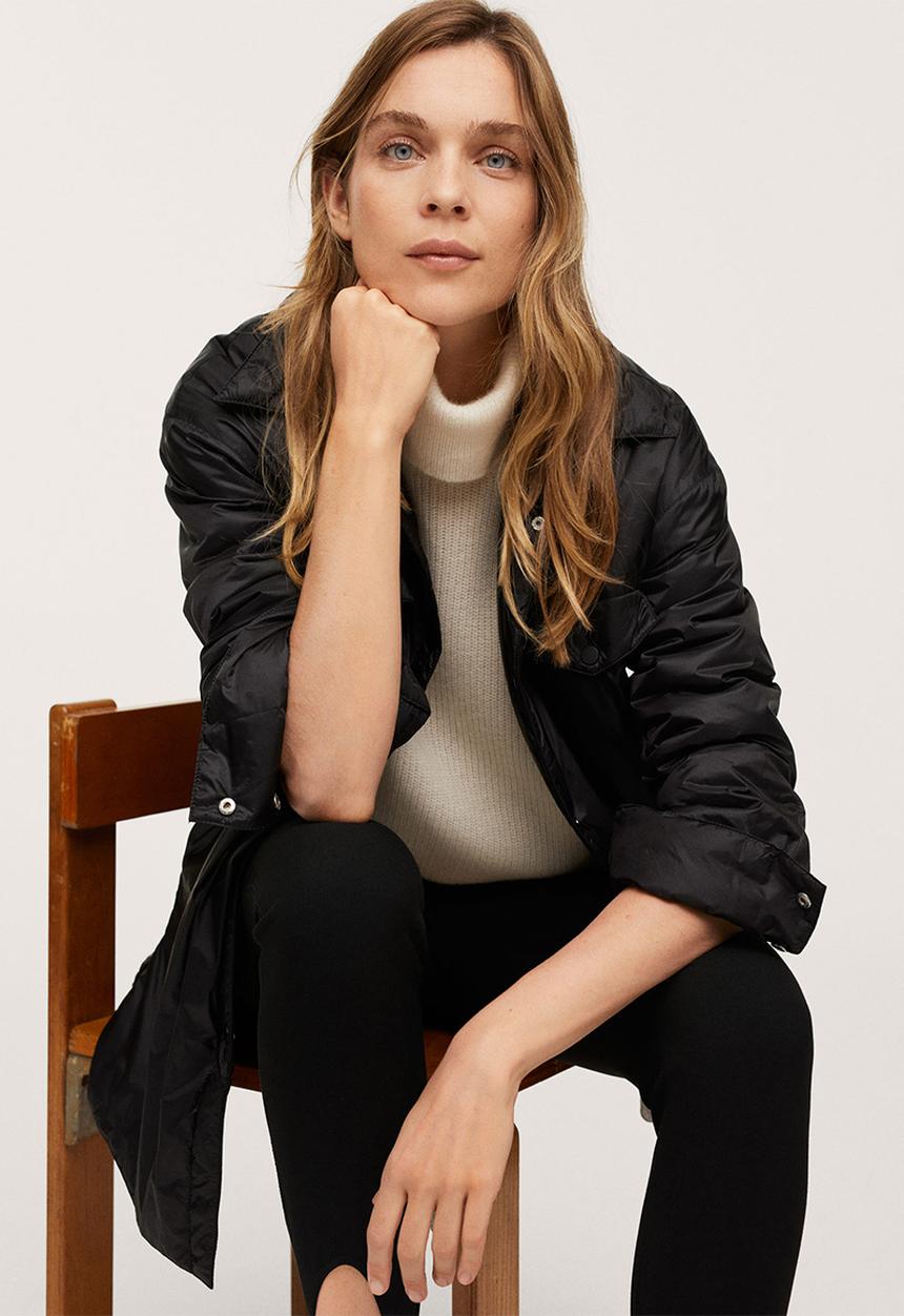 MANGO - Jacket lou - black