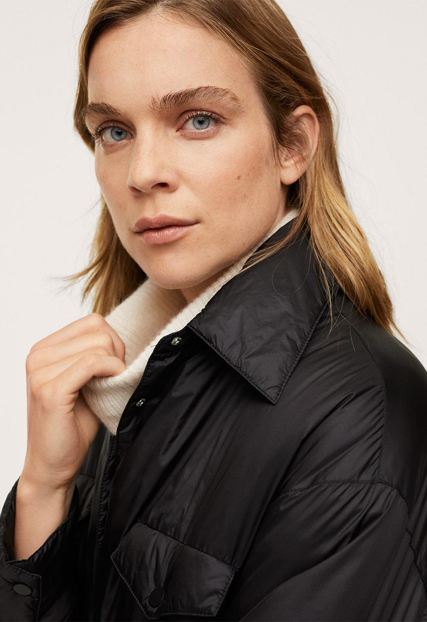 MANGO - Jacket lou - black
