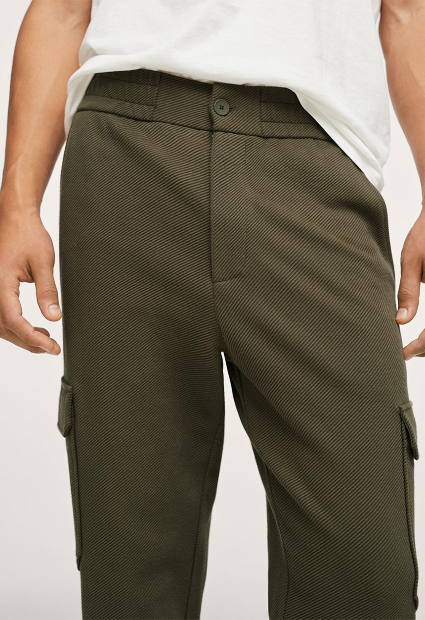 MANGO - Cargo jogger pants - beige