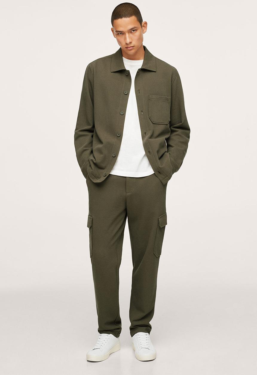 MANGO - Cargo jogger pants - beige