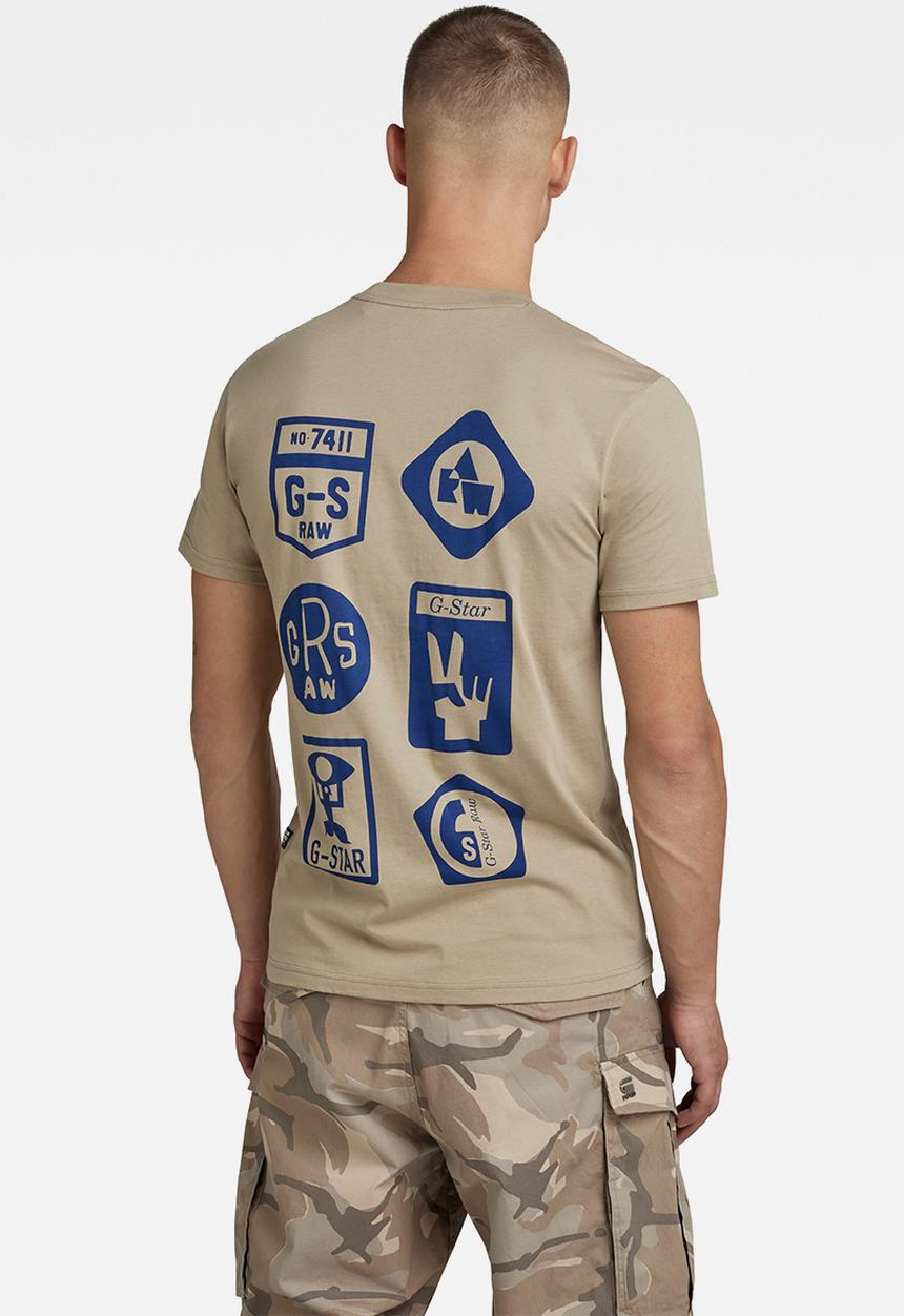 G-STAR - Multi shield back gr r T-shirt - tree house