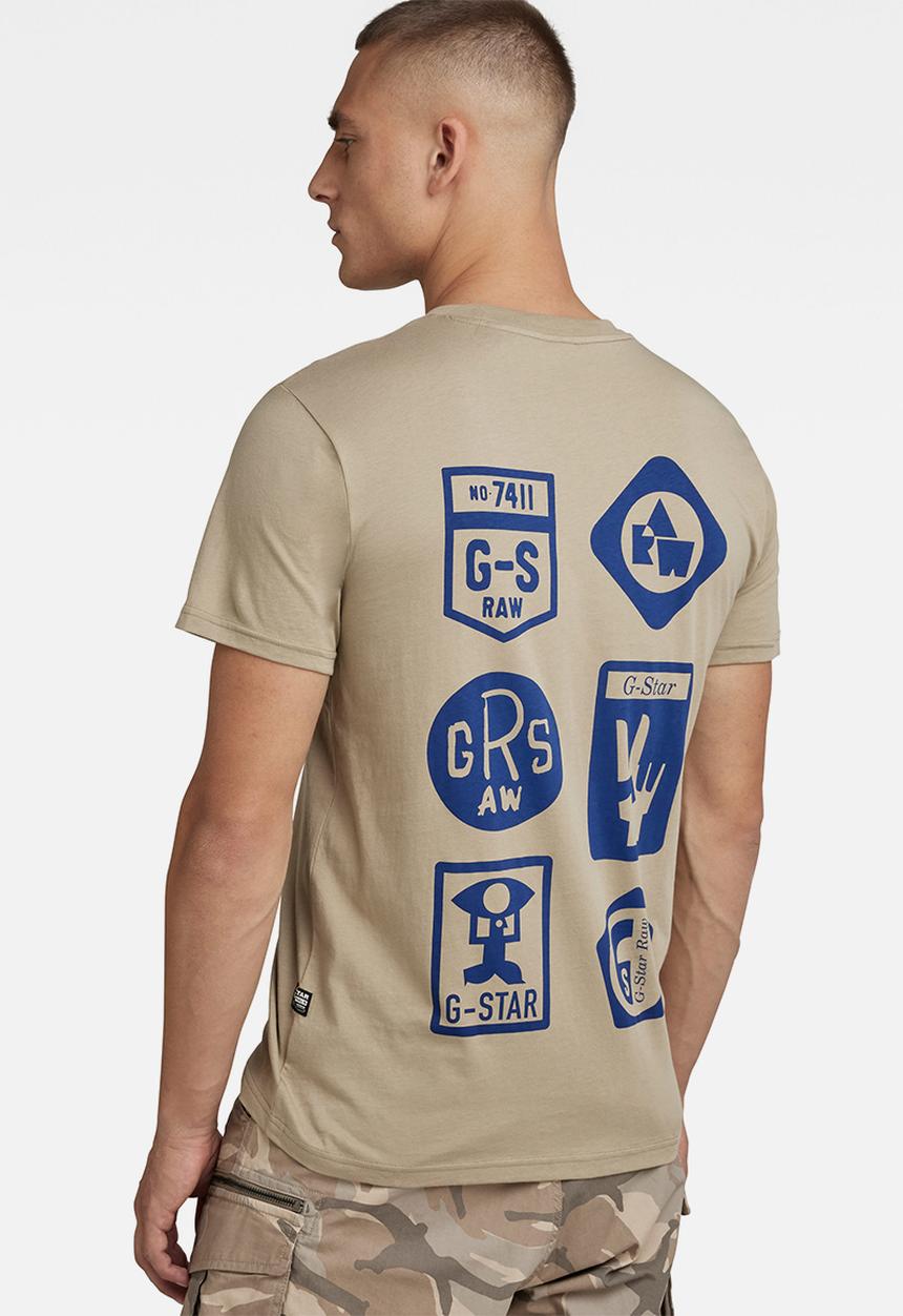G-STAR - Multi shield back gr r T-shirt - tree house