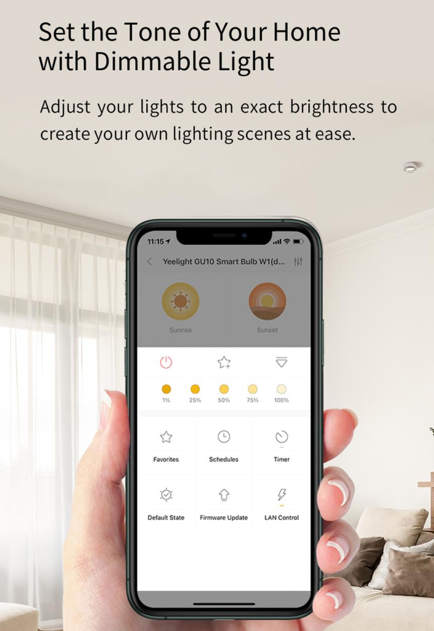 Yeelight - Yeelight gu10 smart bulbs- white