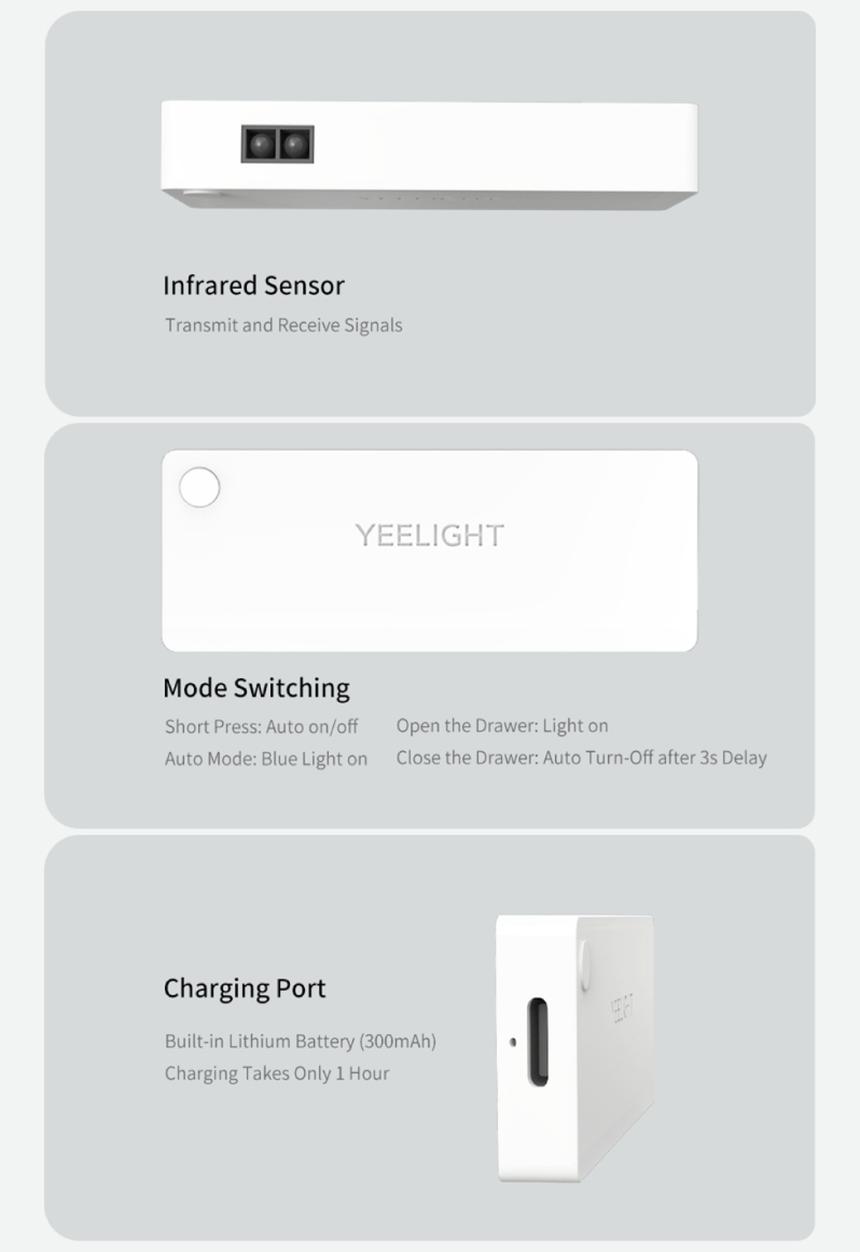 Yeelight - Led sensor drawer light -white