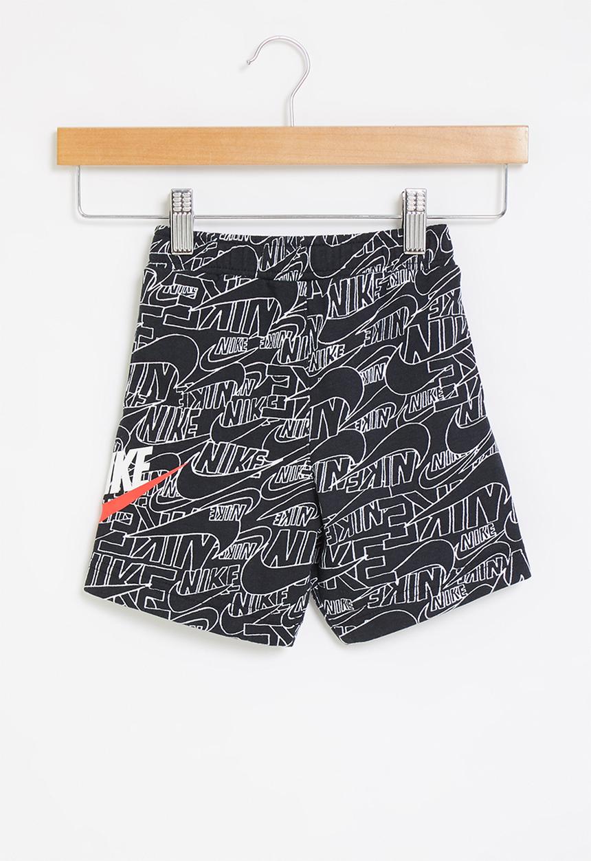 Nike - Nkb b nsw nike read aop short - black