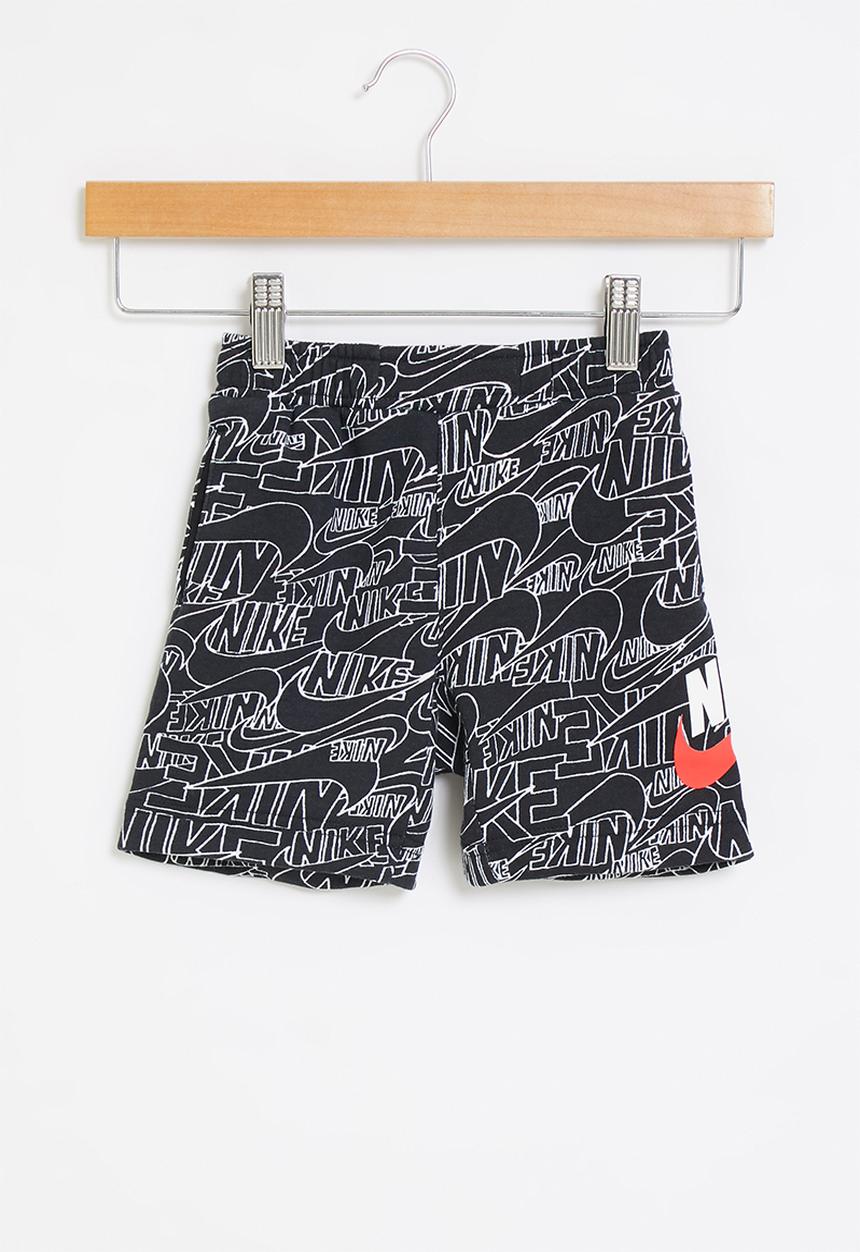 Nike - Nkb b nsw nike read aop short - black