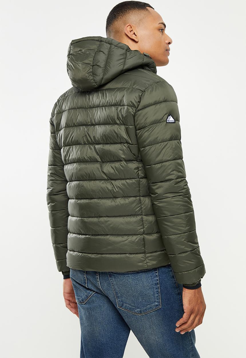 Superdry. - Classic fuji puffer jacket - dark moss