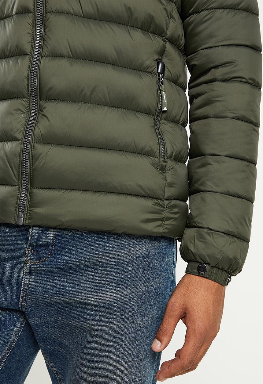 Superdry. - Classic fuji puffer jacket - dark moss