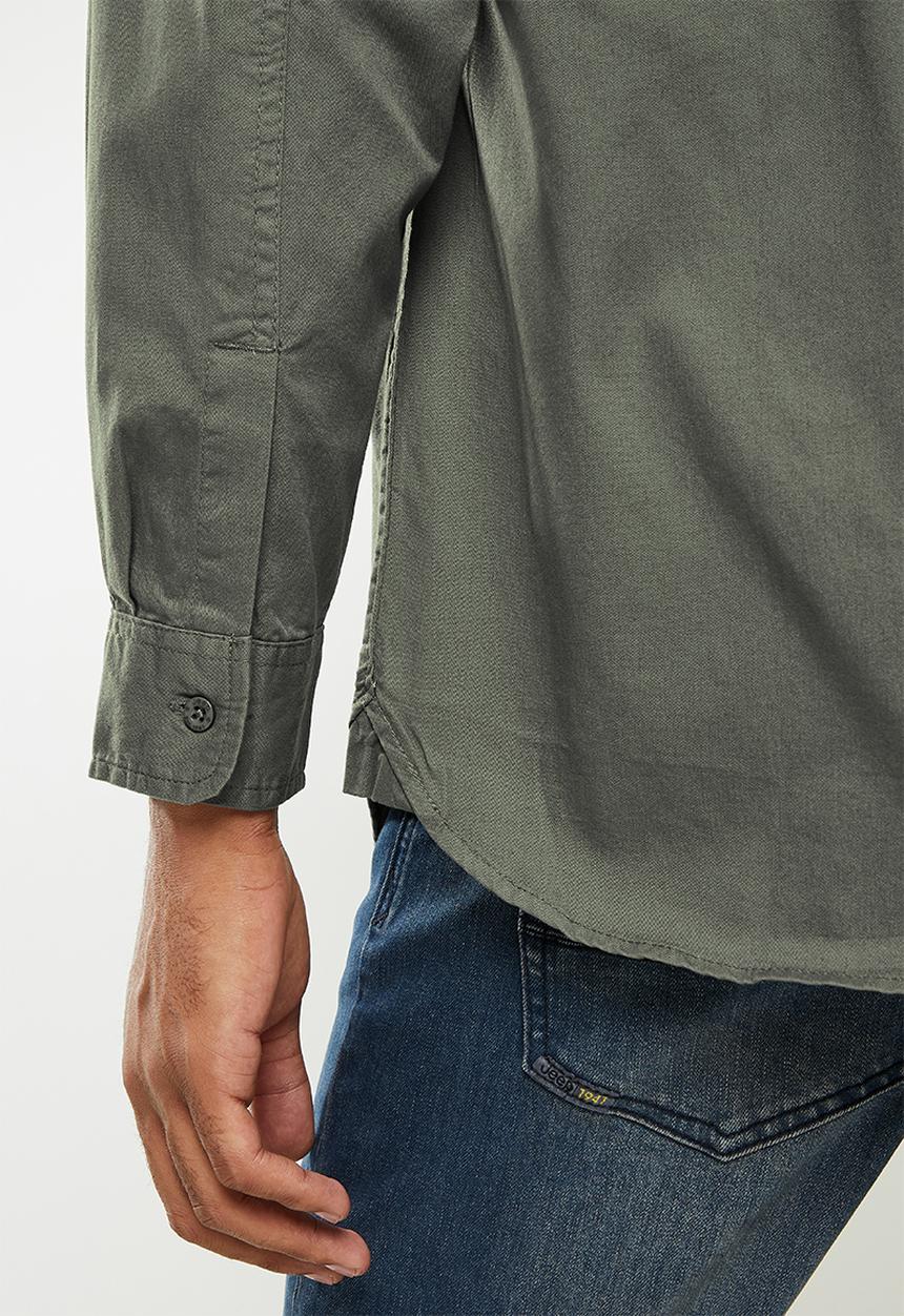 JEEP - Long sleeve workshirt - olive