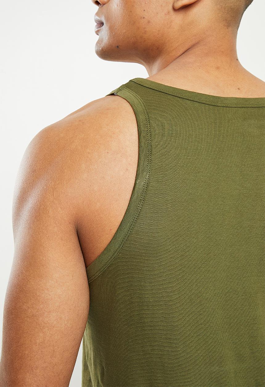 Diesel  - Umtk-johnny-tube vest 2 pack - navy & khaki