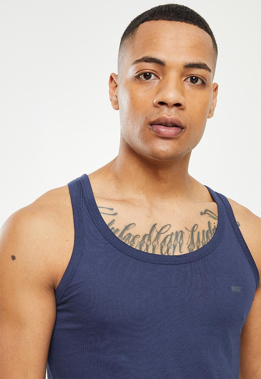 Diesel  - Umtk-johnny-tube vest 2 pack - navy & khaki