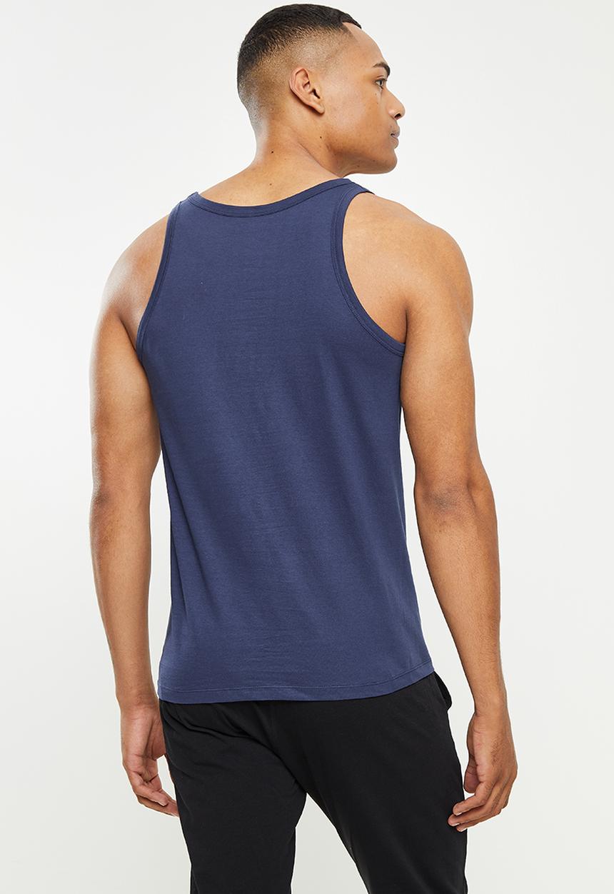 Diesel  - Umtk-johnny-tube vest 2 pack - navy & khaki