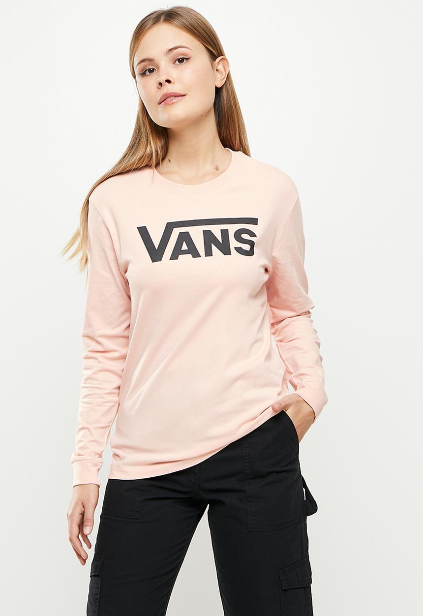 Vans - Wm flying v classic long sleeve bf - peach whip