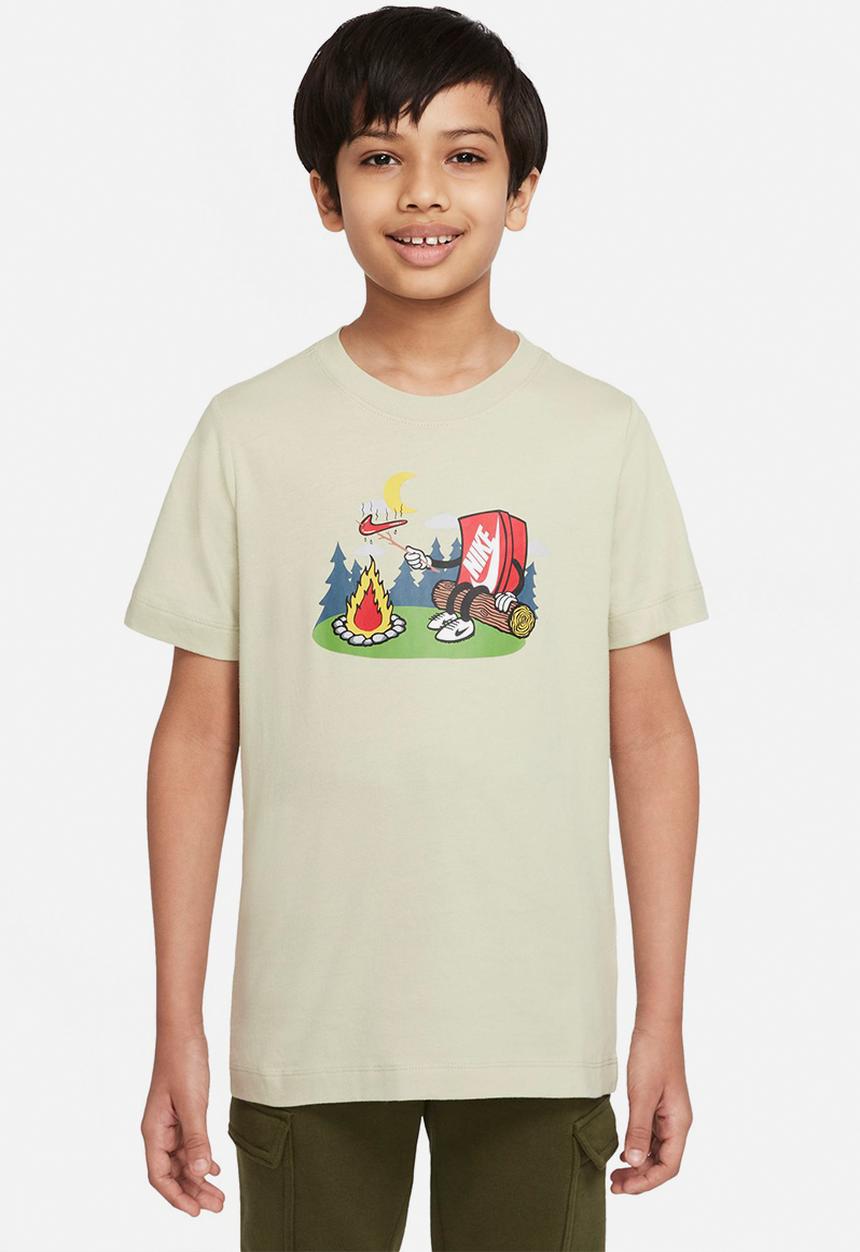 Nike - B nsw tee boxy 2 - olive aura