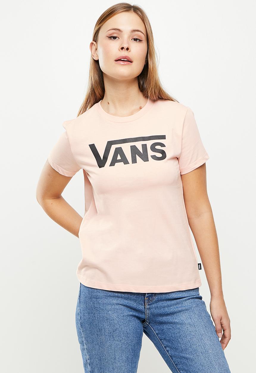 Vans - Wm flying v crew tee - peach whip