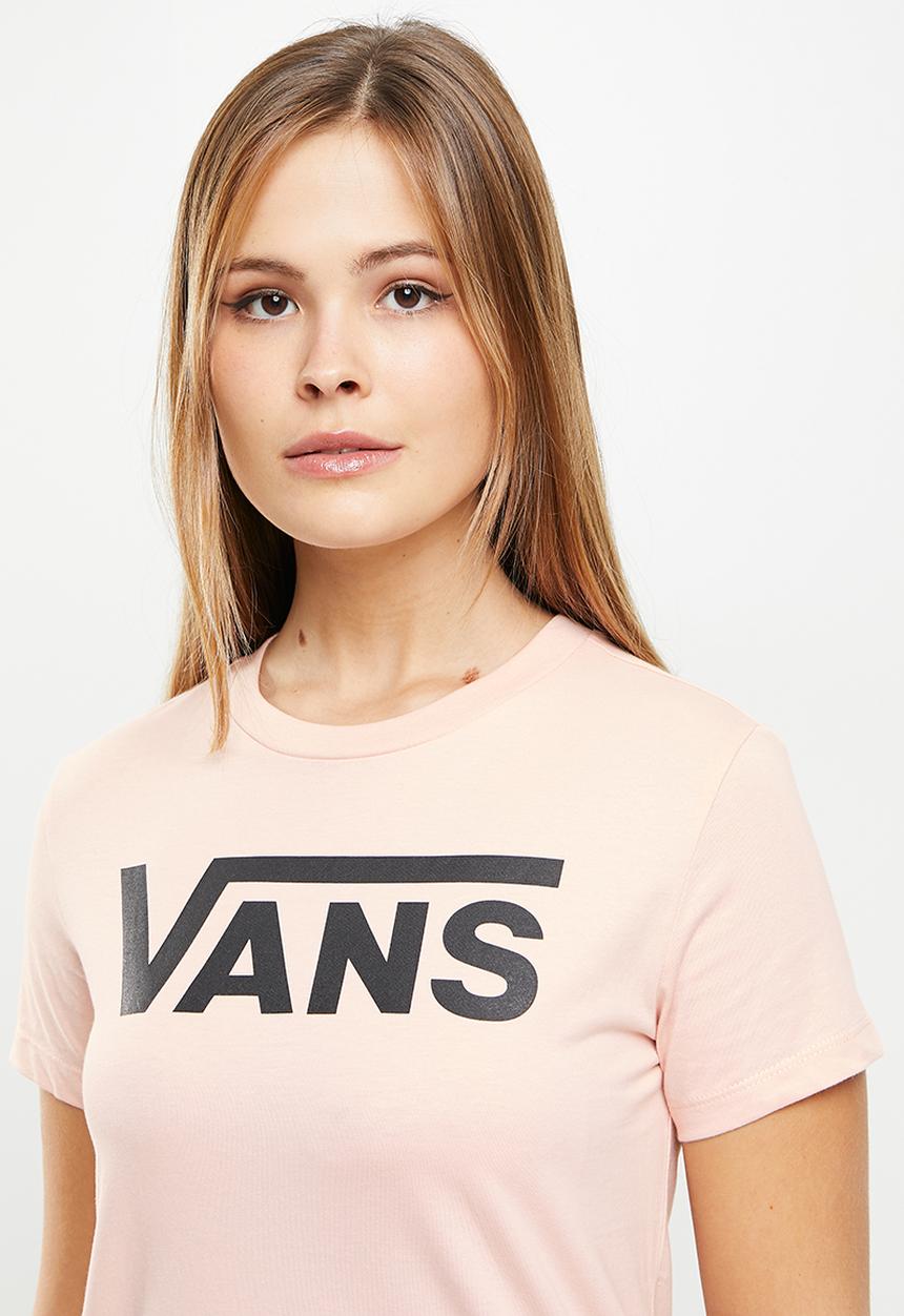 Vans - Wm flying v crew tee - peach whip