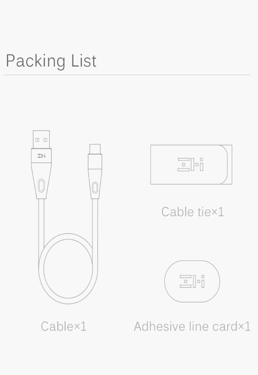ZMI - Hi-tension usb cable - black