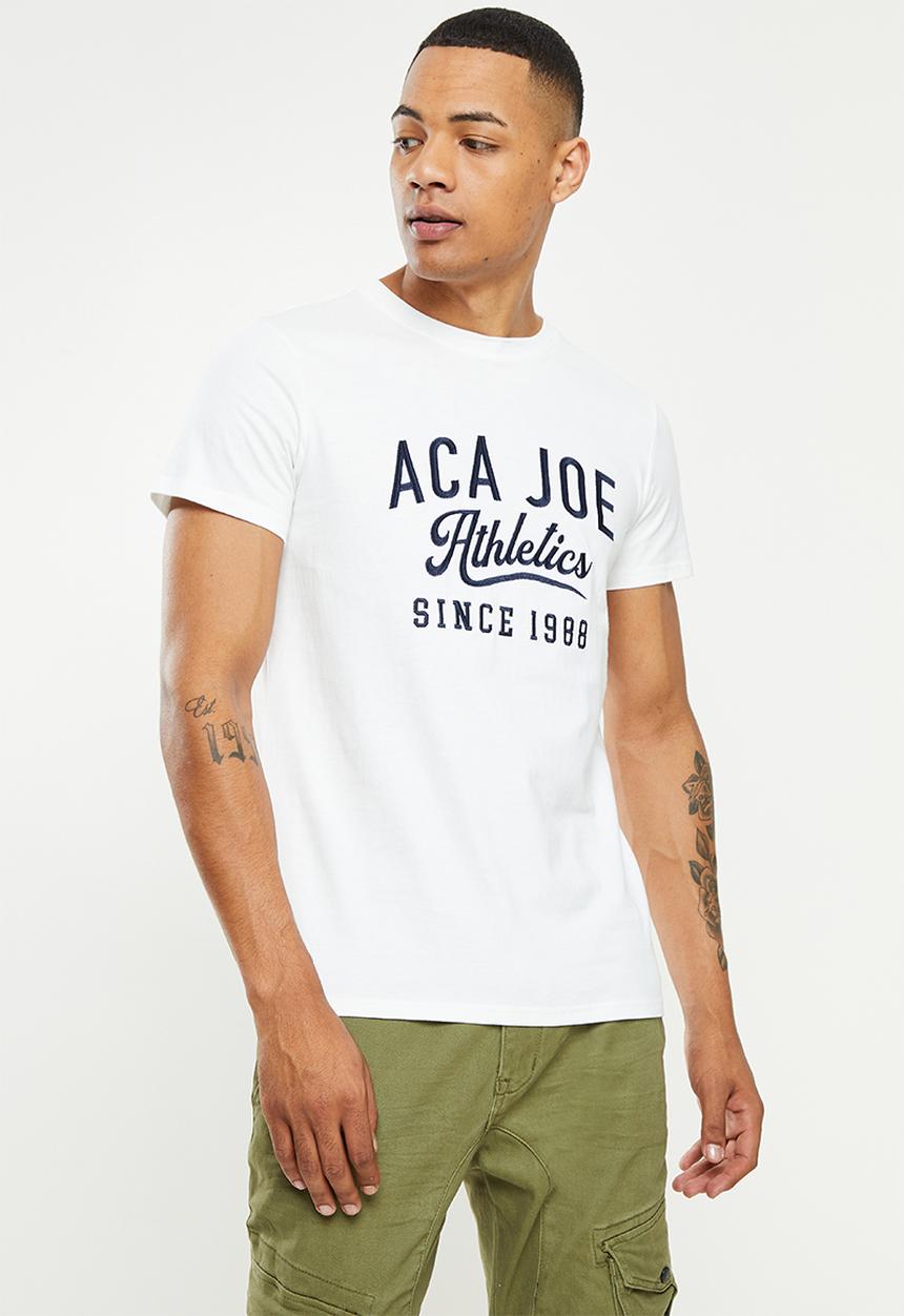 Aca Joe - Athletics short sleeve tee - white