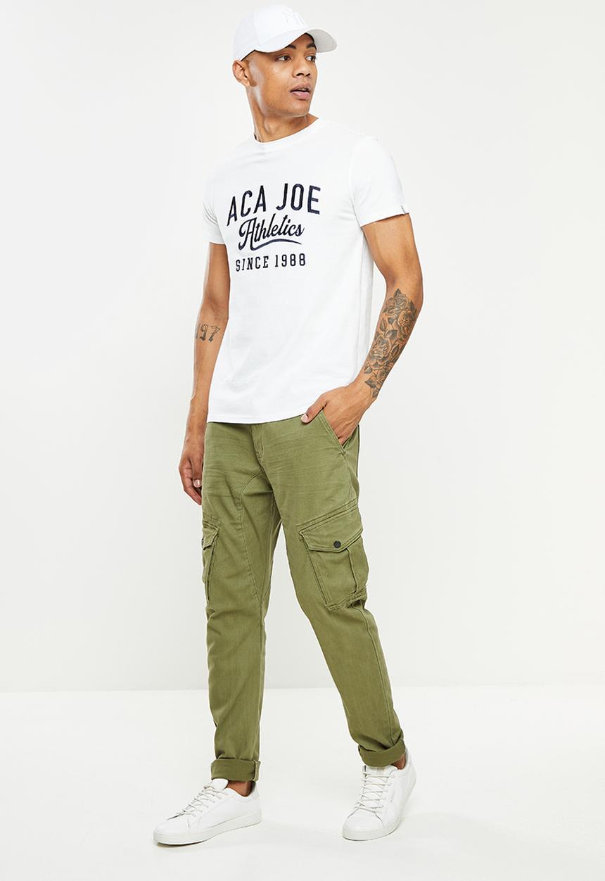 Aca Joe - Athletics short sleeve tee - white