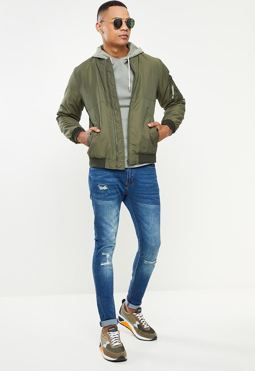 Valenta - Jordan triple rip & repair jeans - blue indigo