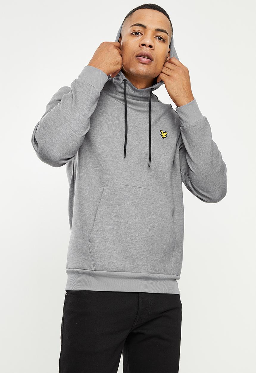Lyle & Scott - Oth fly fleece hoodie - mid grey