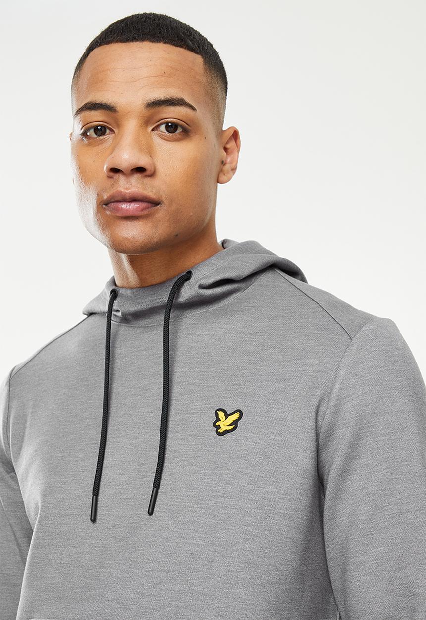 Lyle & Scott - Oth fly fleece hoodie - mid grey